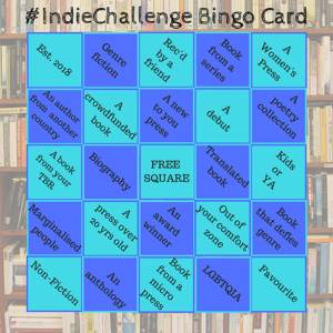 Indie Challenge Bingo Card