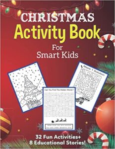 This is a book review of the Christmas Activity Book for Smart Kids.