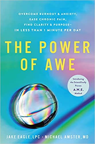 A book review of The Power of Awe: Overcome Burnout & Anxiety, Ease Chronic Pain, Find Clarity & Purpose - in Less than 1 Minute Per Day by Jack Eagle, LPC and Michael Amster, MD